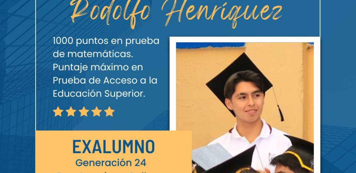 Alumno de nuestro colegio máximo puntaje en PAES
